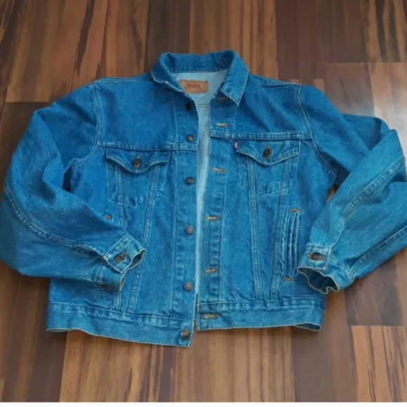 Vintage Levis Denim Jacket Trucker Jean Made In USA